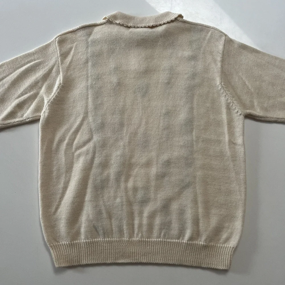 Vintage Alfred Dunner Pullover Sweater Women's Size Large Floral Embellished - Picture 7 of 10